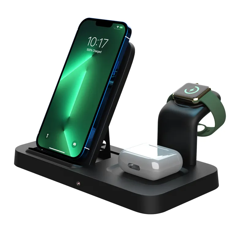 Hotsale 15w Wireless Charger 3 In 1 Wireless Charger Qi Mobile Phone Universal Charging Stand Wireless Phone Charger