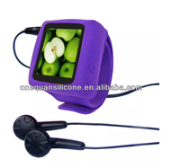 Montre MP4 numérique en silicone tendance, montre MP4 pas chère