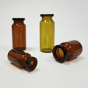 Vial de muestra de laboratorio vacío estéril de 10ml, 15ml, 20ml, botella de penicilina de vidrio de borosilicato