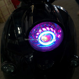Phare led de haute qualité pour <span class=keywords><strong>vélo</strong></span> <span class=keywords><strong>électrique</strong></span>, Scooter, moto, universel, U12, yeux d'ange, mauvais œil intégré, projecteur flash, w - Product Image 3
