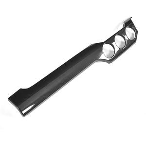 Couvercle de barre de refroidissement Central pour tableau de bord, en Fiber de carbone véritable, garniture intérieure pour voiture Ford Mustang 2015 — 2017 - Product Image 3