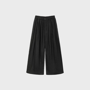Boutique <span class=keywords><strong>pantaloni</strong></span> da donna a vita alta di alta qualità vendita calda <span class=keywords><strong>lino</strong></span> su misura marrone gamba larga a vita alta con cintura da donna <span class=keywords><strong>pantaloni</strong></span> di <span class=keywords><strong>lino</strong></span> - Product Image 6