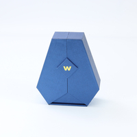 Boîte à parfum artisanale Empry, en carton, en forme de livre, fermeture magnétique, boîte cadeau rigide en papier, logo, laminage mat/brillant, doublure en éponge