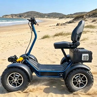 Kart Électrique Pliable à Quatre Roues Leodoo avec Éclairage LED