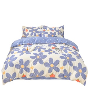 Bộ Ga Giường Bốn Món Bộ Chăn Giặt Mùa Hè Tấm Ga Trải Giường Ba Món Ký Túc Xá Sinh Viên Đại Học Bán Buôn Nantong - Product Image 6