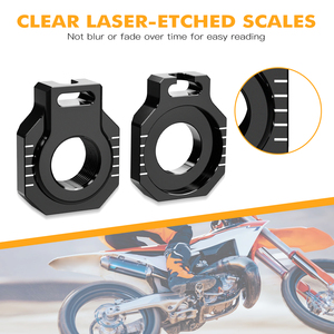 NICECNC Blocs d'essieu arrière de 22 mm Réglage de la chaîne pour <span class=keywords><strong>GasGas</strong></span> 2024 EC300 EC250 <span class=keywords><strong>EC</strong></span> MC EX 125 250 300 <span class=keywords><strong>350F</strong></span> 450F ECF MCF EXF 250 350 450 - Product Image 3