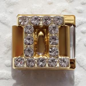 Pulsera de dijes del signo zodiacal italiano, dijes de signo con diamantes de imitación de 9 mm, chapados en oro y plata, modulares para joyería DIY para mujer - Product Image 6
