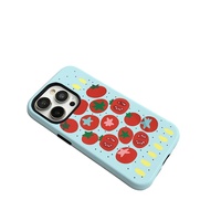 Coque de téléphone portable hybride double couche 2-en-1 personnalisée populaire à fond bleu pour iPhone Xs 11 12 13 14 15 16 17 Pro Max
