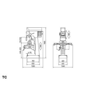 Taladro/Molino TCS de alta tecnología con variador de retardo de 50 mm de diámetro - Product Image 2