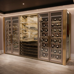 Meuble à vin de luxe sur mesure pour la maison, vitrine moderne en verre pour salon, meuble à vin Vis-202 pour salon - Product Image 2
