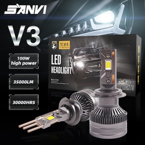 Sanvi Auto Lighting System 3 Heat Pipe Auto Lamps H1 <b>H4</b> H7 H11 9005 80W 6000K V3 Car Led H7 - Product Image 4