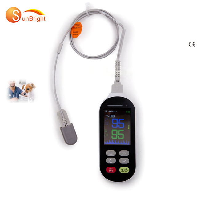 Handheld Veterinary CE Pulse Measuring Meter Pulse Vet Hospital Use Oximeter for Pet Animal Blood Oxygen Saturation Monitor