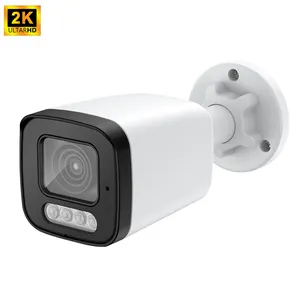 Kamera Ip 4MP keamanan Poe ip66tahan air deteksi Humanoid Video pengawasan luar ruangan CCTV pabrik