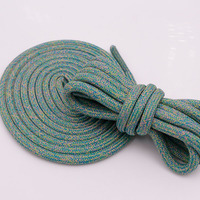 Coolstrings Weiou Lacets en polyester mélangé de couleur unie, 0,45 cm, longueur personnalisable, embouts en plastique transparent