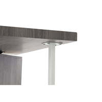 Bureau en MDF et métal 150x120x75 GRIS