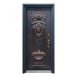 Porte d'entrée principale en acier de style moderne SUNZION, insonorisée, antivol, ignifuge, résistance au feu 1,5h, pour villa extérieure et <span class=keywords><strong>appartement</strong></span> - Product Image 3