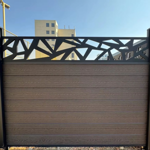 Clôture de jardin en composite bois-plastique (WPC) durable et stable <span class=keywords><strong>pour</strong></span> l'extérieur, revêtement de clôture <span class=keywords><strong>pour</strong></span> la protection de la vie privée - Product Image 1