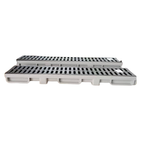 Haute qualité moderne PVC gouttière en plastique Surface canal de Drainage d'eau grille pour jardin hôtels Construction bâtiment