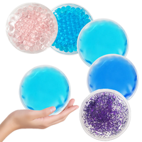 Nouvel arrivage OEM : Compresse chaude/froide ronde anti-fuite en billes de gel pour le soulagement de l'engorgement mammaire post-partum