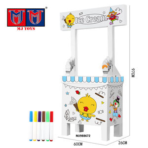 OEM çocuk eğitim Diy 3D Doodle çizim karton oyuncak seti renk kalem ev oyuncak renk karton boyama oyuncak - Product Image 3