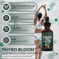120ml Gouttes de liquide thyroïdien pour adultes Liquide oral stimulant l'énergie cellulaire Métabolisme thyroïdien Pas pour femmes enceintes Adolescentes