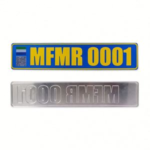 Placa de Matrícula de Aluminio Personalizada al por Mayor con Logotipo de Países, Recuerdo Turístico - Product Image 2