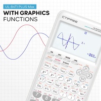 Calculatrice graphique scientifique pour programme scolaire, idéale pour l'ingénierie et les mathématiques avancées, alimentée par piles avec fonction calendrier