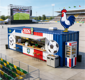 2026 <span class=keywords><strong>France</strong></span> Cafés conteneurs préfabriqués prêts à l'emploi, Cafés-bar mobiles conteneurs, <span class=keywords><strong>Mini</strong></span> cafés mobiles conteneurs - Product Image 2