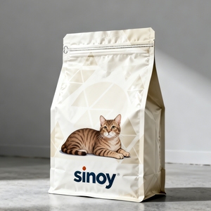 Alimento Premium para Mascotas en Bolsa de Fondo Plano, Tamaño Personalizable para Alimento de Animales de Zoológico, Pellets para Gatos Grandes, Alimento para Monos, Resistente a Desgarros y Perforaciones - Product Image 1