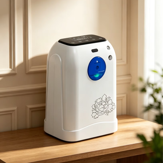 1L Portable Oxygen Concentrator with Remote Control,  Nebulizer and Voice Broadcast