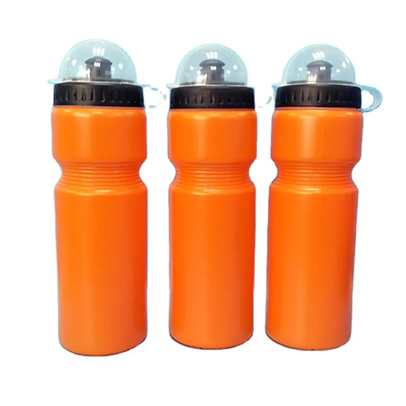 Botella de agua de plástico para deportes al aire libre para bicicleta de 24oz sin BPA con tapa de sellado de aire botella de plástico para apretar
