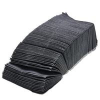 Bavoirs de tatouage jetables bavoir dentaire imperméable noir feuilles de tatouage tapis de couverture de Table 125 pièces accessoire de tatouage