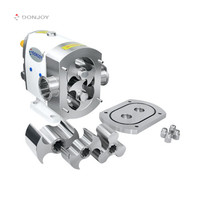 DONJOY sanitaire 316L pompes de transfert haute viscosité liquide électrique pompe à lobes rotatifs