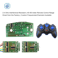 Carte récepteur 2.4G 7CH GS-6202R-A pour voiture RC à quatre moteurs, circuit imprimé de télécommande, utilisée pour les jouets de drift