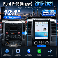 Pour Ford F150 2015-2021, autoradio Android 12,1 pouces, écran GPS, navigation, Bluetooth, CarPlay sans fil, DSP, 4G, 64G, WiFi, USB, SWC