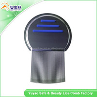Professionnel humain enfants cheveux métal puces poux peigne en acier inoxydable tête Anti Nit gratuit Terminator poux peigne