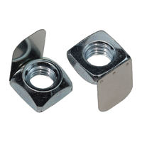 Écrou à ressort carré en acier au carbone zingué, grade 8, M4 M5 M6 M8, écrou en T pour fente de profil en aluminium série 40