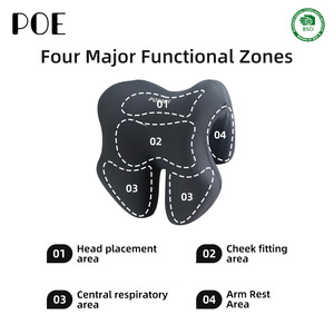 <span class=keywords><strong>Coussin</strong></span> <span class=keywords><strong>de</strong></span> siège ergonomique en mousse à mémoire <span class=keywords><strong>de</strong></span> forme et soie <span class=keywords><strong>de</strong></span> lait avec appui-tête et oreiller <span class=keywords><strong>de</strong></span> sieste – Soutien orthopédique pour le dos et le cou, soulagement des douleurs, idéal pour l'avion - Product Image 4