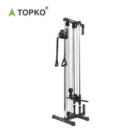 Équipement de Offre Spéciale TOPKO système de poulie double réglable à traction élevée station murale pour une utilisation en salle de sport