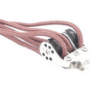 스테인리스 스틸 316 해양용 와이어 로프 볼 베어링 트리플 나일론 스위블 풀리 블록 6x22mm 카약 요트 보트 하드웨어 액세서리 - Product Image 6