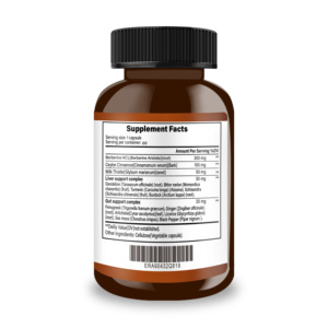 Suplemento de Berberina Personalizado con Cardo Mariano que Apoya la Salud del Hígado y Cápsulas de Berberina Antioxidante para Adultos - Product Image 2