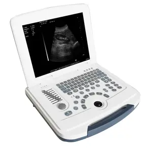 Layar LED 12.1 Inci Laptop Mesin Pemindai Ultrasound Medis Hitam dan Putih Portabel
