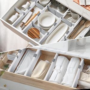 5 gói ngăn kéo có thể điều chỉnh với chèn 4 "ngăn kéo cao tổ chức cho quần áo mở rộng tủ quần áo ngăn cách trong Bedroom11-17 - Product Image 3