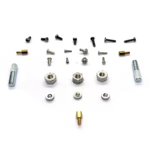 Metal Screw & Nut Parts Custom CNC Machined Service OEM ODM CNC Turning Milling Parts
