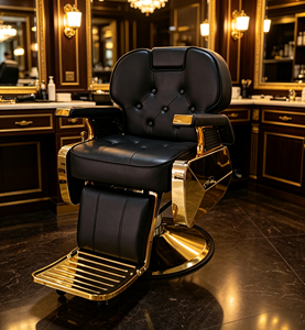 Hair salon chair A height-adjustable haircutting chair a retro men's barber shop chair a special shaving chair for hair salons - Product Image 2