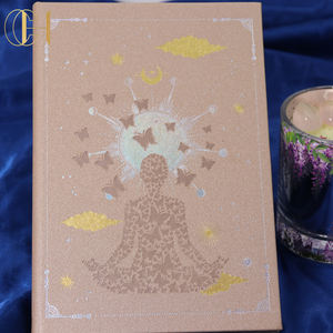 C & H Carnet personnalisé infusé de cristal fait à la main Spirit 21 jours <span class=keywords><strong>Reiki</strong></span> Journal de cristal en cuir avec cristaux Cahiers de guérison - Product Image 2