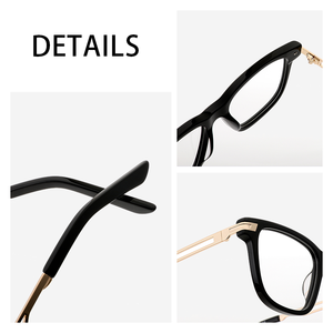 Thiết kế mới Eyewear Acetate khung với kim loại chân dành cho người lớn chống ánh sáng màu xanh ray chặn máy tính kính quang học kính - Product Image 2
