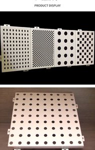 Modern Aluminum Alloy <b>Curtain</b> Wall Panels Powder Coated Anti-Corrosion for Building Exterior Applications - Product Image 3