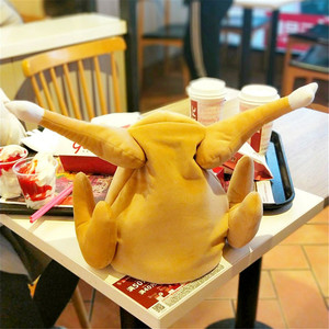 Chapeau de dinde à pattes mobiles style WOWEI, jouet amusant, chapeau électrique à pattes de poulet avec musique et <span class=keywords><strong>danse</strong></span> - Product Image 1