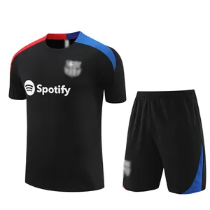 2024 New custom high quality football club T-shirt set Football short sleeve training set Paris football training set